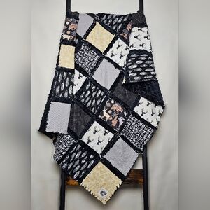 Forest Animals, Modern Baby Crib Bedding Rag Quilt